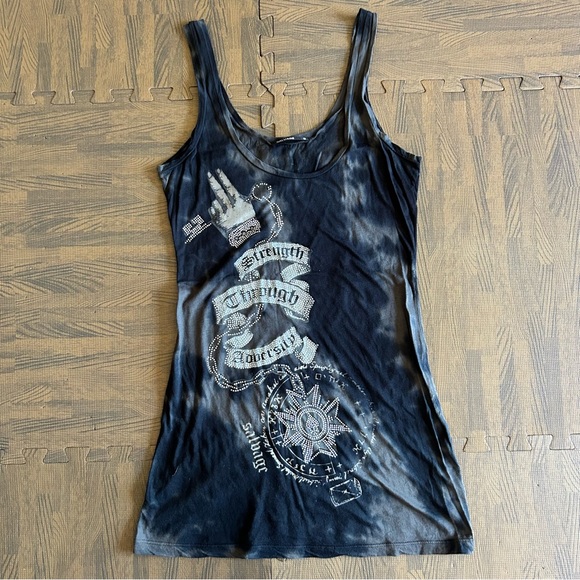 NWOT | Salvage | “Strength Through Adversity” Sequin Tank | Size S - Picture 1 of 13